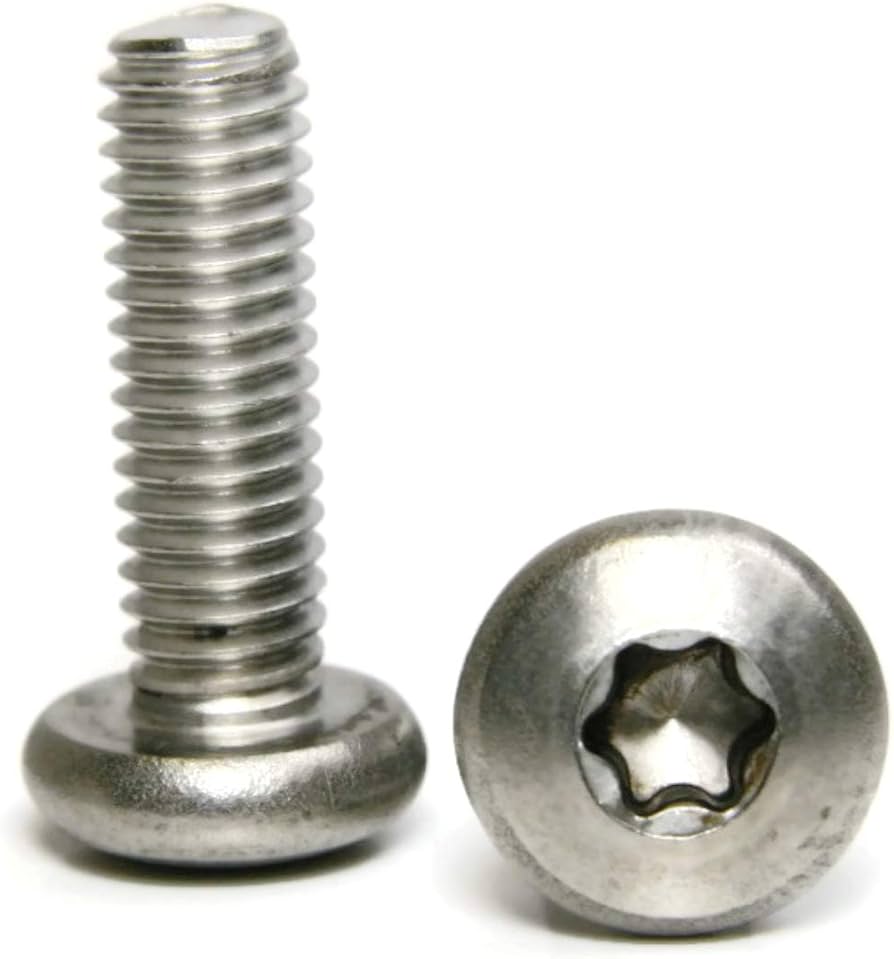 Star Drive Pan Head Machine Screws 18-8 Stainless Steel 1/4